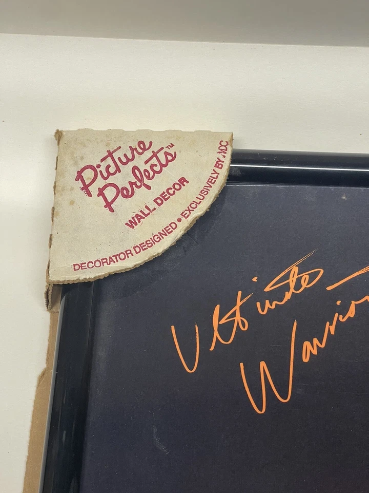 Vintage Ultimate Warrior framed picture WWF WWE  NOS 21x17 - Image 2 of 3