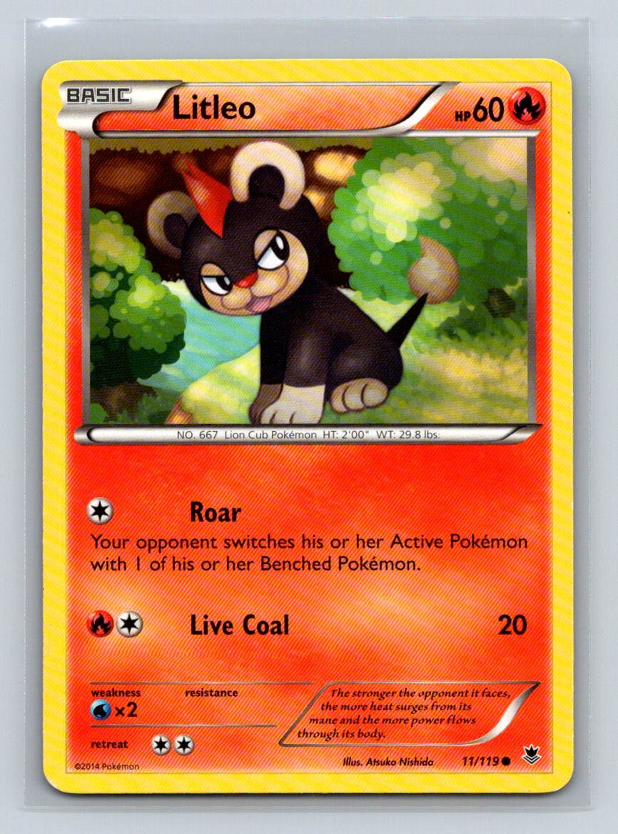 Litleo #11/119 XY - Phantom Forces Common - Pokemon Cards E1