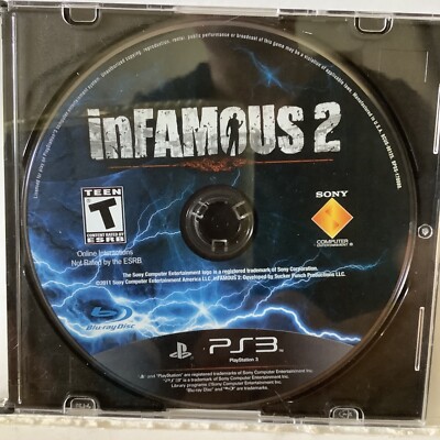 inFamous (Sony PlayStation 3, 2009) UNTESTED SOLD AS IS