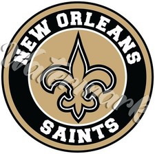 New Orleans Saints Circle Logo Sticker / Vinyl Decal 10 sizes