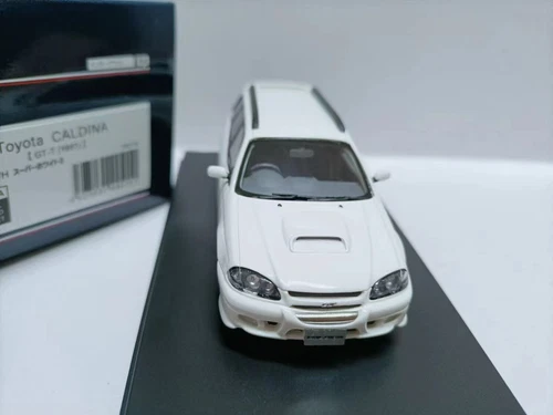Hi story 1:43 Toyota CALDINA station Wagon Model Toyota Caldina GT-T White - Picture 4 of 6