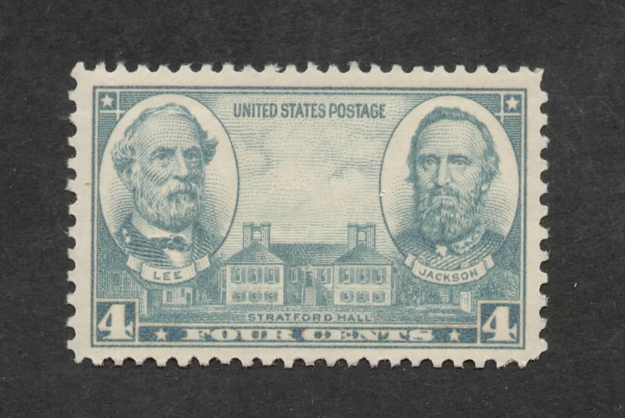 ROBERT E. LEE - STONEWALL JACKSON - Civil War Generals - Mint Vintage U.S. Stamp