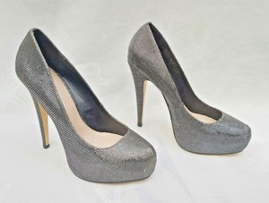 silver carvela heels