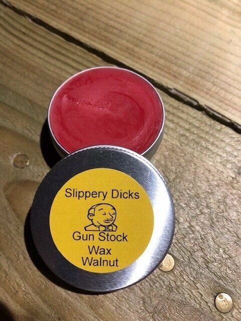 Slippery Dicks gun stock wax Walnut, stock finish, stock oil, gun care, gun oil