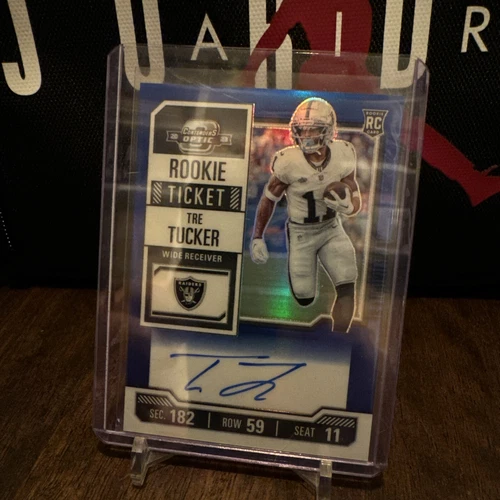 2023 Panini Contenders Optic Tre Tucker Blue Prizm Rookie Ticket Auto /75 RC