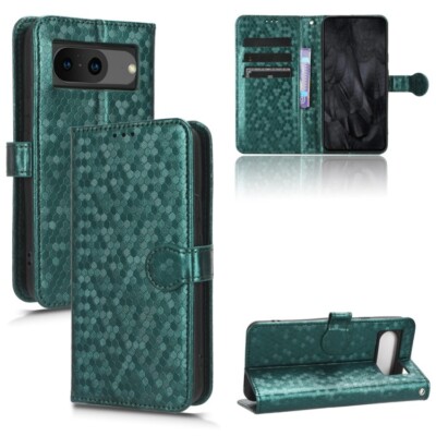 For Google Pixel 8 Honeycomb Dot Texture Leather Phone Case cover shell