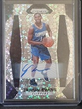 2017-18 Prizm Jawun Evans Rookie Prizm Disco Autograph - Los Angeles Clippers