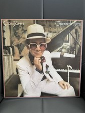 Elton John Greatest Hits Vinyl Record Album VG+/EX Translucent Press DJLPH 442