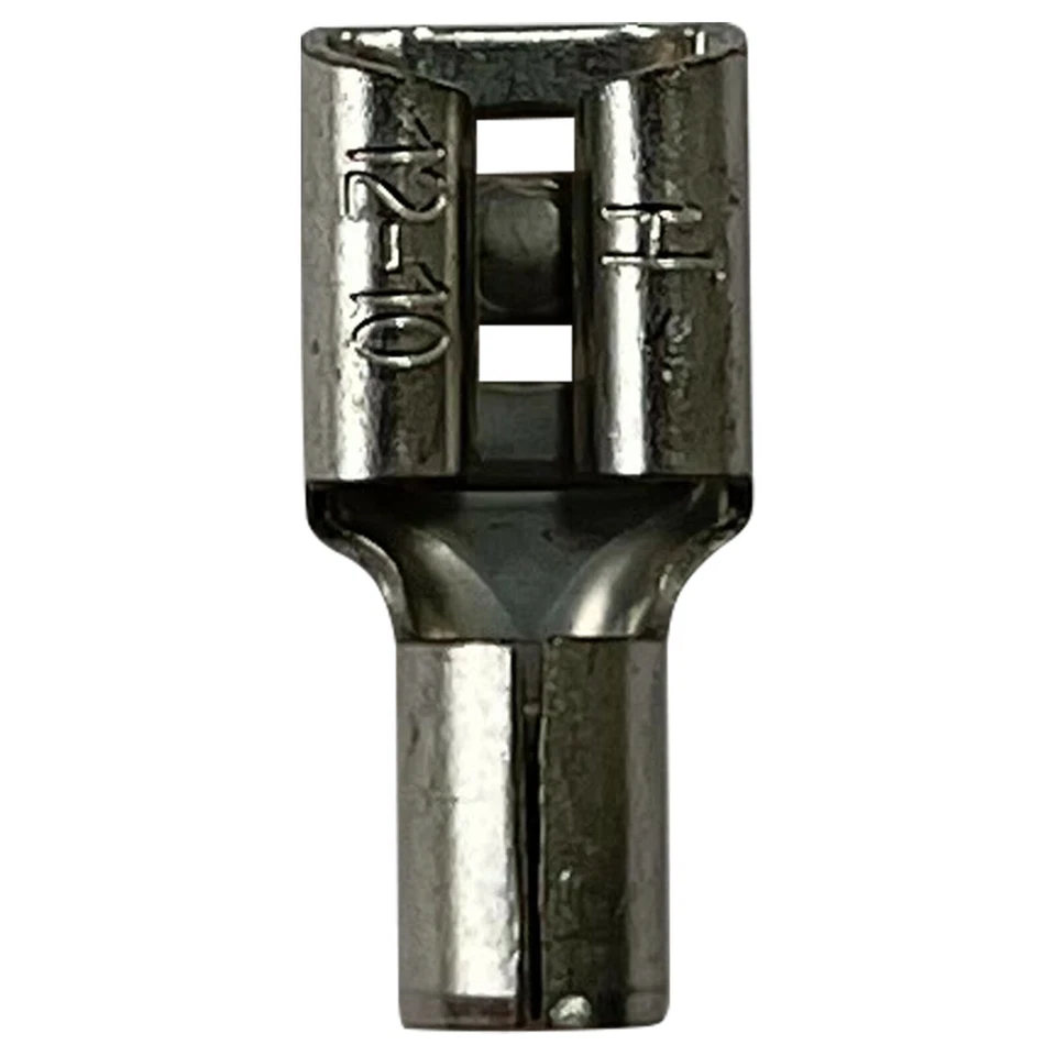 (200) Non Insulated Female 12-10 Gauge Quick Disconnect .250" Terminal Connector - Image 3 of 4