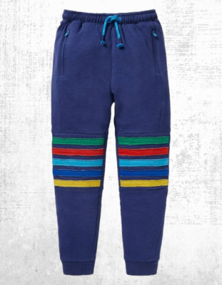 Ex Mini Boden Jungen Full Length Warrior Knie Jogginghose in Blau/Regenbogen (Defekt)
