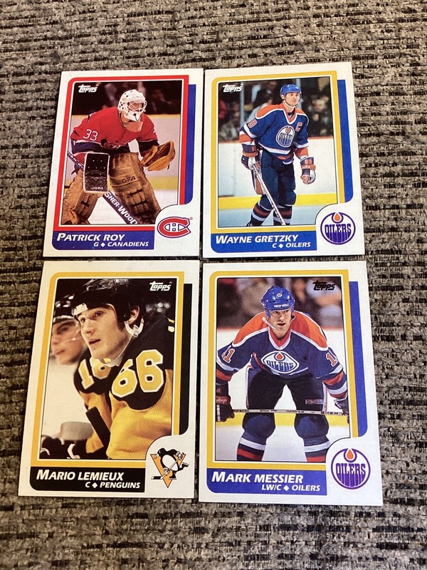 1986-87 TOPPS Complete Hockey Set (98 Cards) - ROY RC, LEMIEUX, GRETZKY, YZERMAN