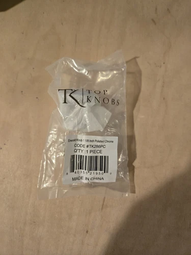 Top Knobs TK286 PC Emerald Knob 1 1/8" Polished Chrome - Picture 2 of 2