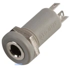 2.5mm Mini Stereo Jack Chassis 4 POLE 4P Panel Mount Input Socket Connector Grey