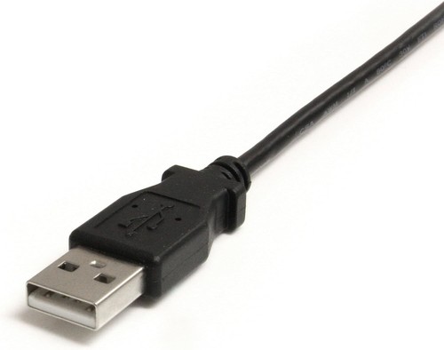 Right Angle Mini USB Cable Fast Data Sync Lead Charger Camera PC 2 Metre Black - Picture 7 of 10