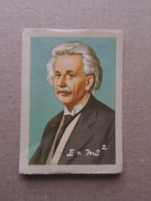 1960 ALBERT EINSTEIN Belgian Jacques Trading Card Sciences Physical