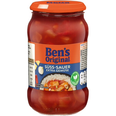 Bens Original Sauce Süß Sauer Geschmack mit extra Gemüse 400g