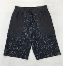 Under Armour Fitted Gray Print Terry Sweat Shorts Men's Size Medium