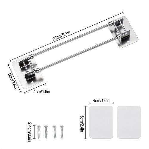 High adhesive film or perforations for secure storage stainless steel rod eBay
