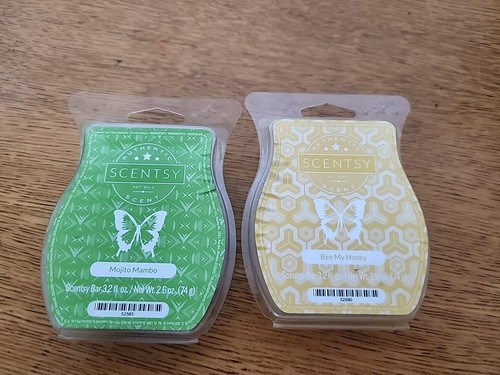 SCENTSY WAX BAR BEE MY HONEY 3.2 fl oz And Mojito Mambo