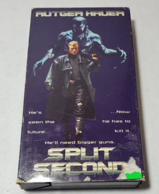Split Second HBO Video VHS 1992 Rutger Hauer Kim Cattrall SciFi Action