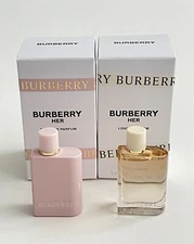 1 Burberry Her Elixir De Parfum + 1 Burberry Her London Dream .16 oz 5 ml Mini