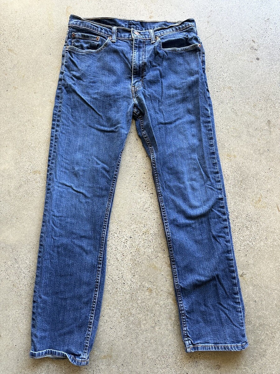 LEVI’S / 00's 505 denim pants Vintage 2000s Levis 505 Blue Cotton Denim Straight Fit Jeans 34 x