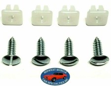 GM GMC parachoques delantero trasero soporte matrícula marco pernos y tuercas herrajes 8 piezas RK