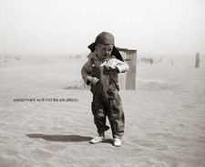 Young Farm Boy in Oklahoma during the Dust Bowl era 8"x 10" Photo 64