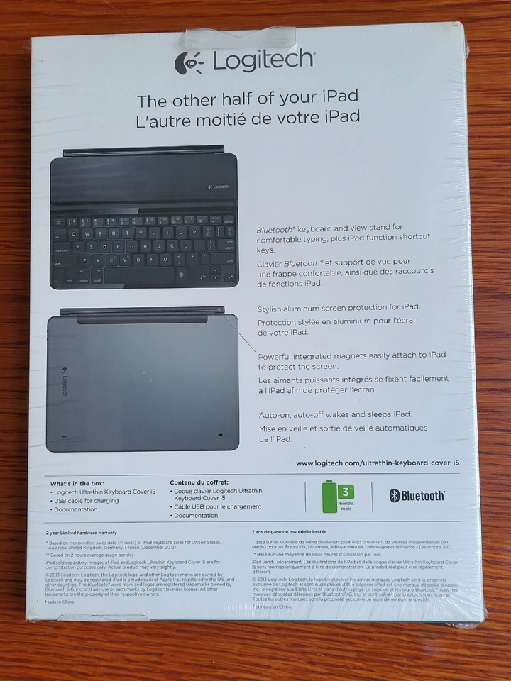Logitech Wireless Bluetooth Ultrathin Keyboard Cover i5 for iPad Air - Image 4 of 4
