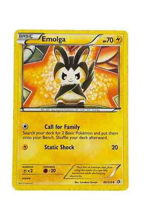 2013 Pokémon TCG Emolga 49 Legendary Treasures Regular Uncommon | eBay