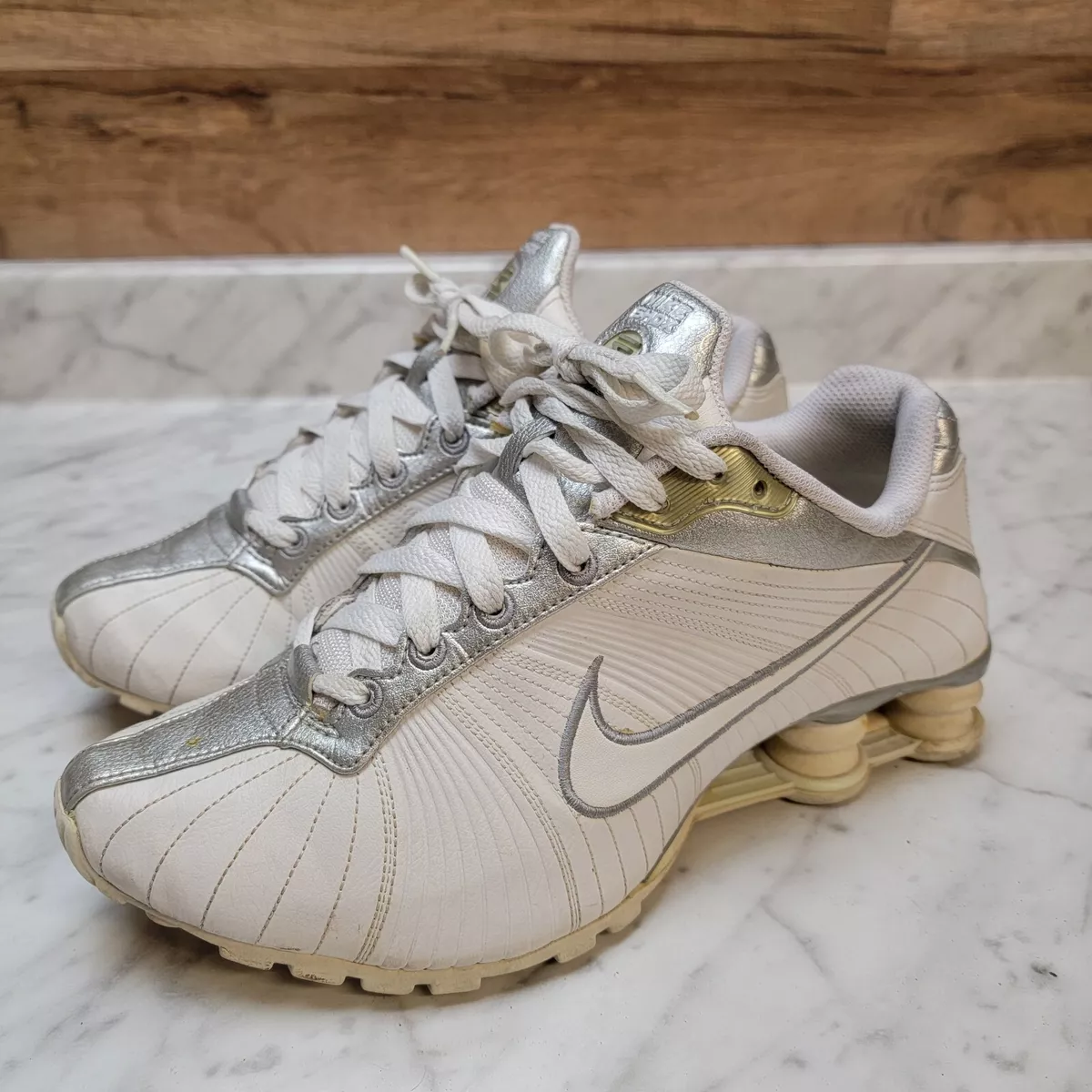 Vintage Nike Shox Medallion Women&#039;s Running Shoes Size 6.5 325211-111 |