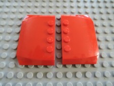 Lego 2 x Motorhaube Dach 52031 rot 4x6x2/3 4208 7939 7945 7208