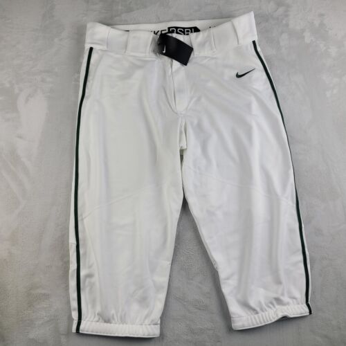 Nike Gray Mens Green Knee Baseball Pants 747225-111 Sz Lg NEW - Picture 1 of 7