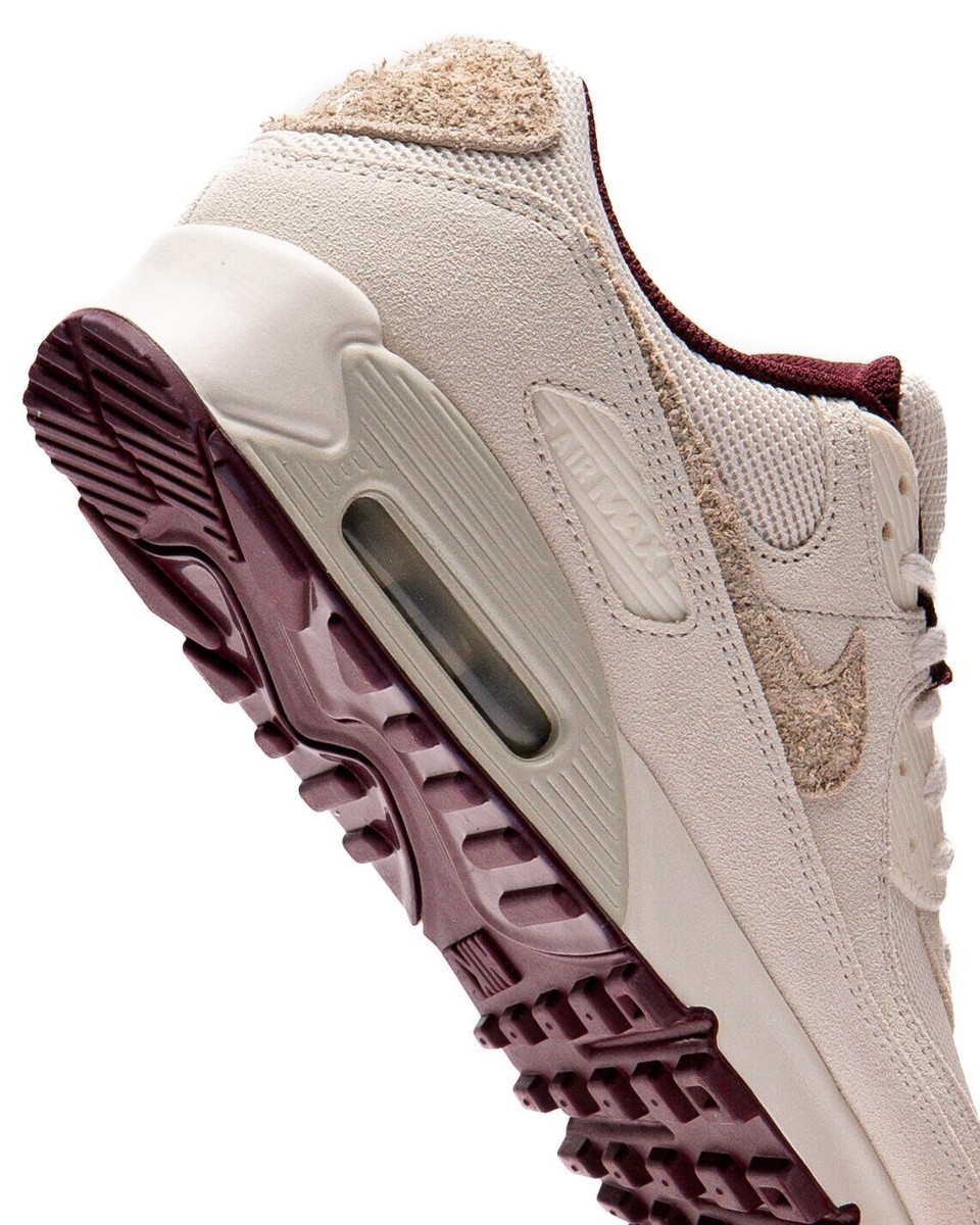 Nike Air Max 90 PRM Sail Burgundy Crush HQ1712-001 Men display picture 1