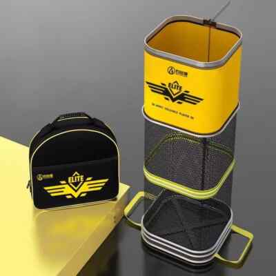 New Folding Fishing Nets Telescopic Fishing Net Large Capacity Fish Bag Portable