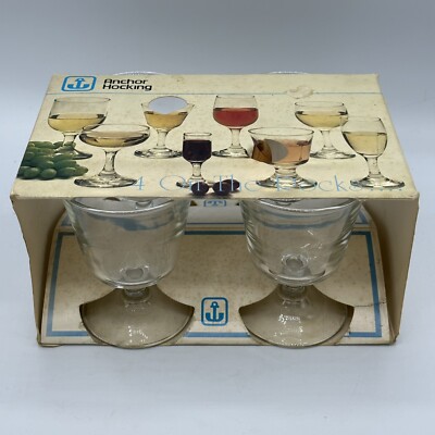 Anchor Hocking  7 oz. On The Rocks Cocktail Glasses, NEW Lot Of 4
