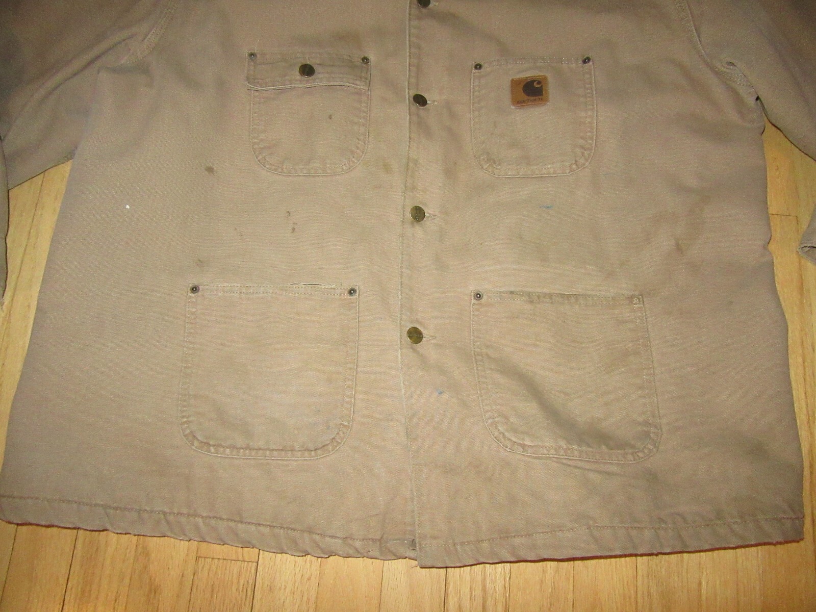 CL/VINTAGE MEN'S CARHARTT C02SDL BLANKET LINED COAT/JACKET/TAN/SIZE 2XL/UNION! image 8