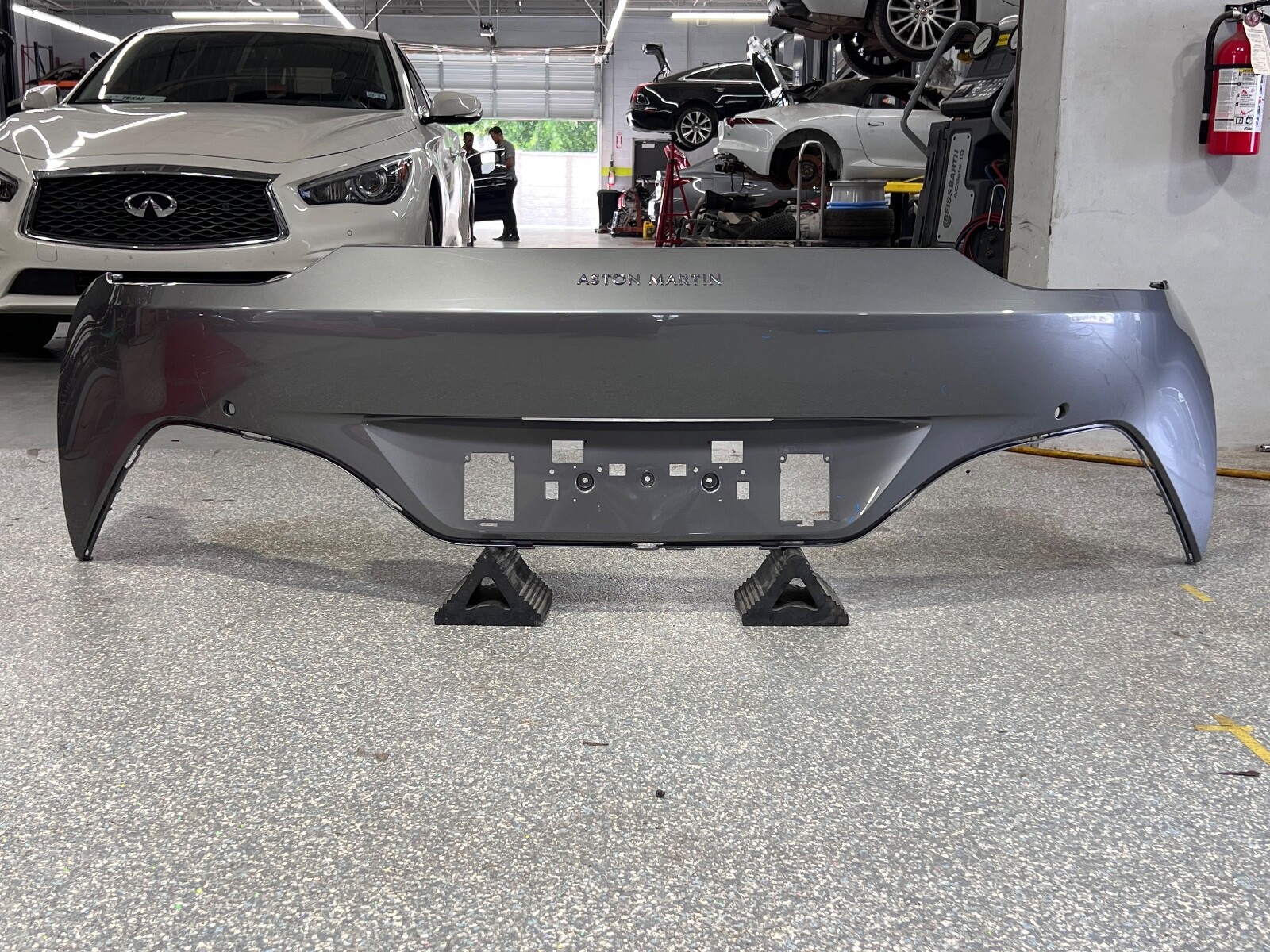2019 2020 2021 ASTON MARTIN VANTAGE REAR BUMPER OEM USED KY63-17K835-B 19 20 21