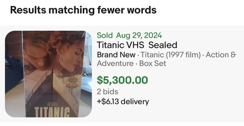 Titanic VHS Sealed Original MINT CONDITION‼️ No Broken Seals. Worth Grading‼️ - Picture 2 of 8