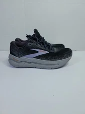 Brooks Ghost Max 2, Ebony/Sweet Lavender/ Alloy, Women 11 D Wide US