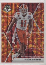 2020 Panini Mosaic Rookies Reactive Orange Mosaic Prizm Isaiah Simmons #245 6h5
