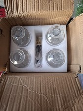 4PCS Olive Oil Bottle Pourer Glass Vinegar Drizzler Dispenser Box With Cork Lids