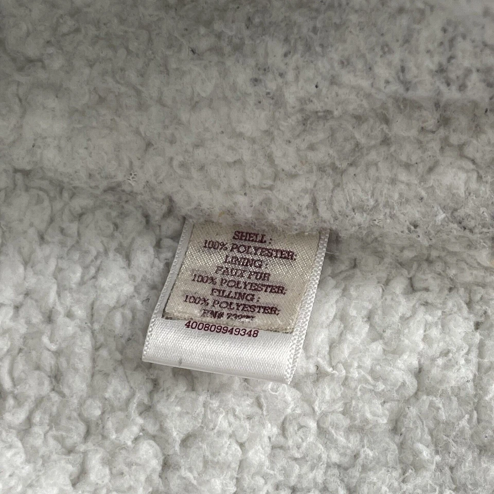 Chaleco acolchado con cremallera de espiga forro Sherpa cabina grande acolchado polar caída Foto 3 de 4