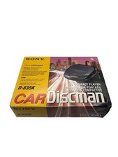 Vintage SONY Car Discman Mega Bass D-835K Complete Set - Tested Working