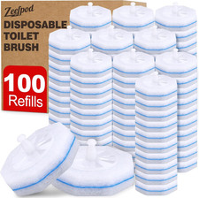 100 Count Disposable Toilet Brush,Toilet Cleaner Wand Refills Compatible with Mo