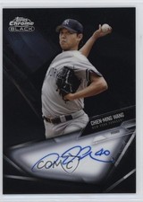 2021 Topps Chrome Black Chrome Black Auto Chien-Ming Wang #CBA-CW Auto 09if