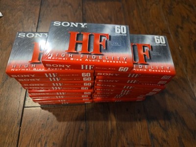 Lot x17 Sony HF 60 Minute Blank Audio Cassette Tapes High  C-60HFC Sealed