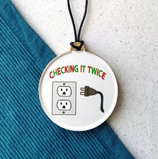 Funny OCD Ornament - HANDMADE - Christmas Ornament - Humor Mental Health Gift
