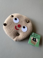 NWT Heidi Kenney Handmade Plush of the Month Golden Chip Cookie LE Art Face Food