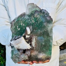8.67LB Natural Cubic Fluorite Mineral Crystal Sample Specimen